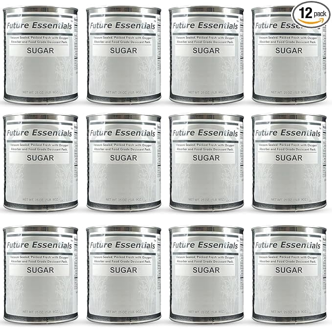 Future Essentials Canned Granulated White Sugar 25oz/Can- 12 Cans