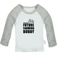 thumbnail image 1 of Future Farming Buddy Funny T shirt For Baby, Newborn Babies T-shirts, Infant Tops, 0-24M Kids Graphic Tees Clothing (Long Gray Raglan T-shirt, 18-24 Months), 1 of 4