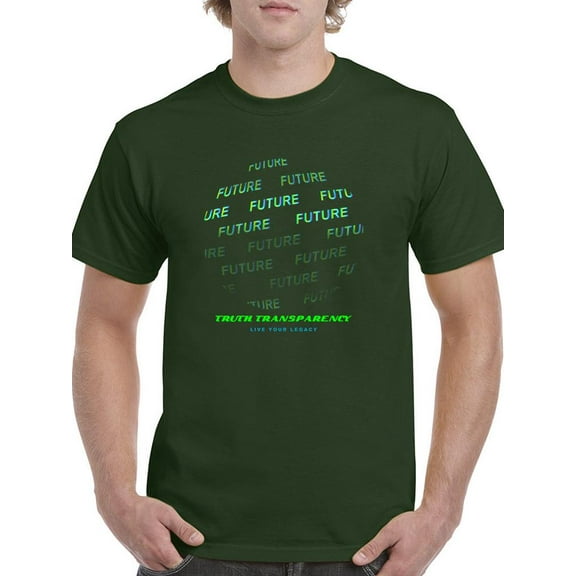 Future Fashion Slogan T-Shirt Men -Image by Shutterstock, Male Large
