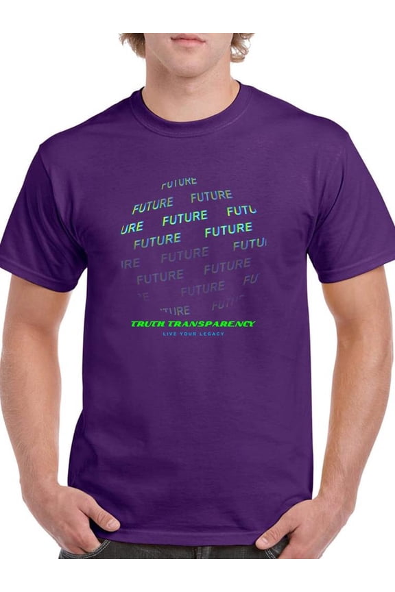 Future Fashion Slogan T-Shirt Men -Image by Shutterstock, Male Medium