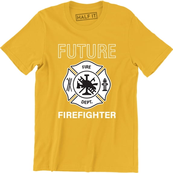Future Fire Fighter Cute Kids Funny Work Boy And Girl Men's T-Shirt