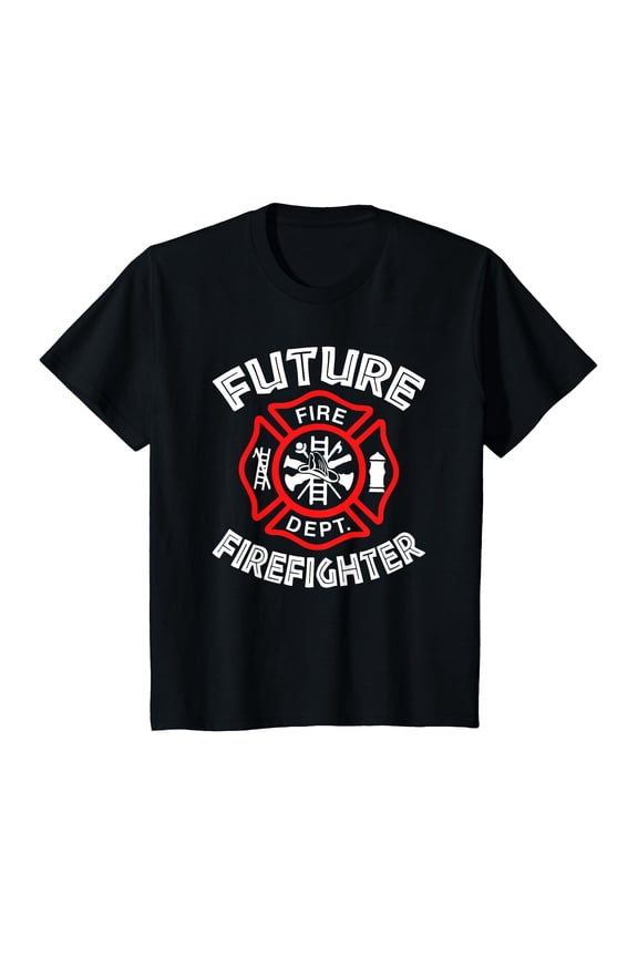 Future Firefighter Badge Design T-Shirt for Aspiring Heroes