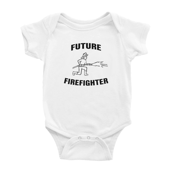 Future Firefighter Cute Baby Clothing Bodysuits Boy Girl Unisex