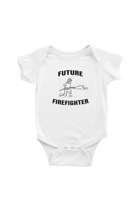 Future Firefighter Cute Baby Clothing Bodysuits Boy Girl Unisex