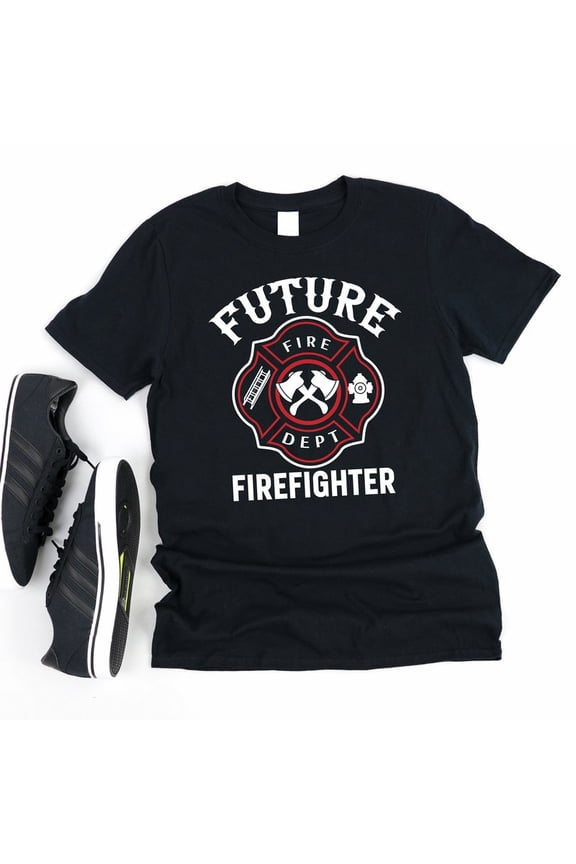Future Firefighter Fire Academy Rescue Hero Graphic Novelty T Shirt,for unisex up to size 5XL