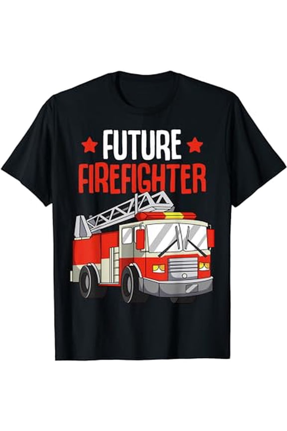 Future Firefighter Fireman Firefighting Boys Kids T-Shirt