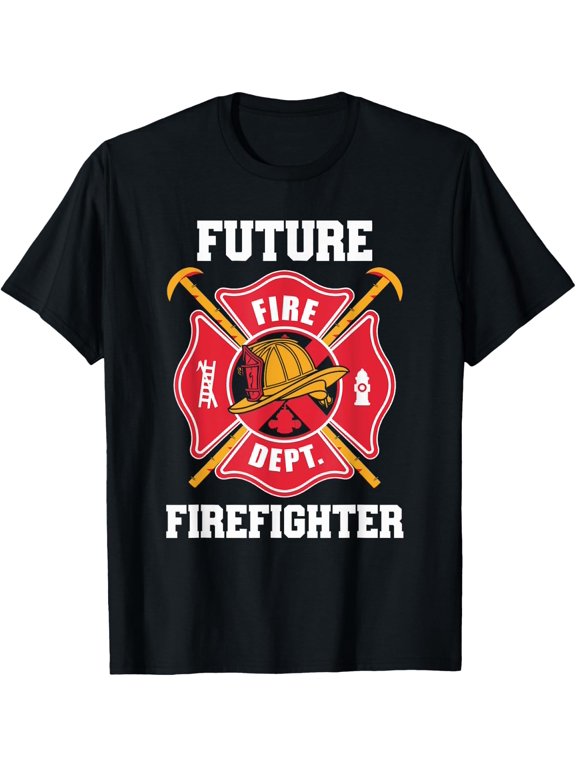 Future Firefighter Fireman Firefighting For Boys T-Shirt