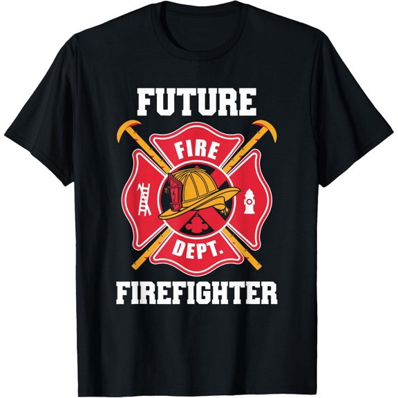 Future Firefighter Fireman Firefighting Funny for Boys Kids T-Shirt- Classic Nurse life shirt Unisex 100% Cotton Crew Neck T-Shirt Breathable Casual Everyday Wear Affordable Graphic Soft Cheap t shi