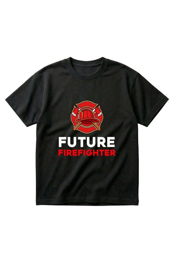 Future Firefighter Funny Fireman Gift Police Rescue Boy T-Shirts
