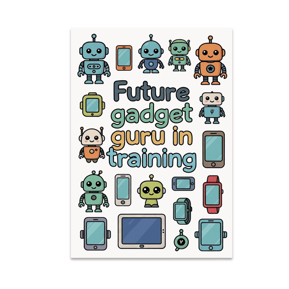 Future Gadget Guru in Training - Tech Enthusiast - 13x19 Poster Print