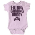 thumbnail image 1 of Future Gaming Buddy Gamer Dad Joke Romper Boys or Girls Infant Baby Brisco Brands 12M, 1 of 6