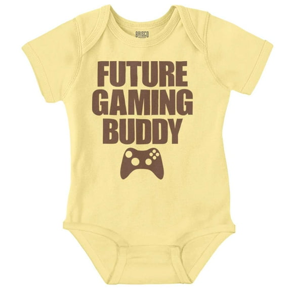 Future Gaming Buddy Gamer Dad Joke Romper Boys or Girls Infant Baby Brisco Brands 18M
