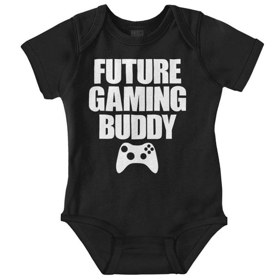 Future Gaming Buddy Gamer Dad Joke Romper Boys or Girls Infant Baby Brisco Brands 18M