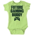 thumbnail image 1 of Future Gaming Buddy Gamer Dad Joke Romper Boys or Girls Infant Baby Brisco Brands 24M, 1 of 7