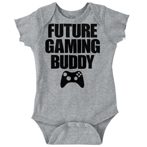 Future Gaming Buddy Gamer Dad Joke Romper Boys or Girls Infant Baby Brisco Brands NB