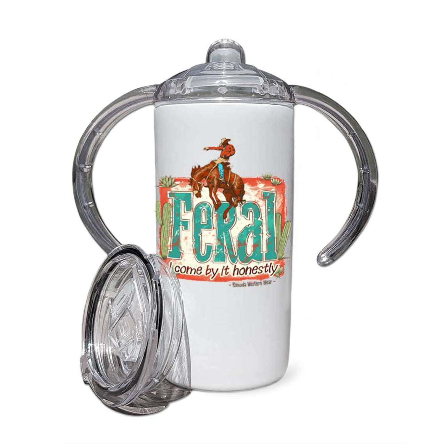 Future Gate Getter - Infant & Toddler Western Sippy Cup w/ Transition Lid