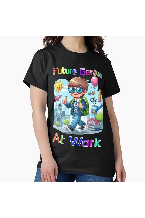 Future Genius At Work Smart Clever Prodigy Child T-Shirt