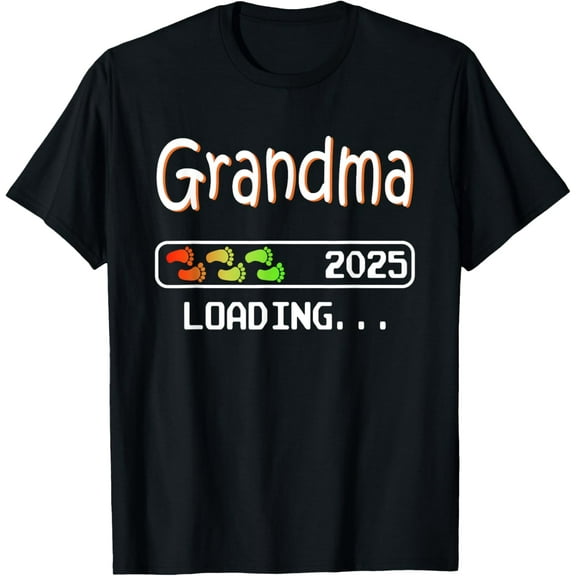 Future Grandma 2025 Loading, Soon To Be New Grandma Reveal T-Shirt