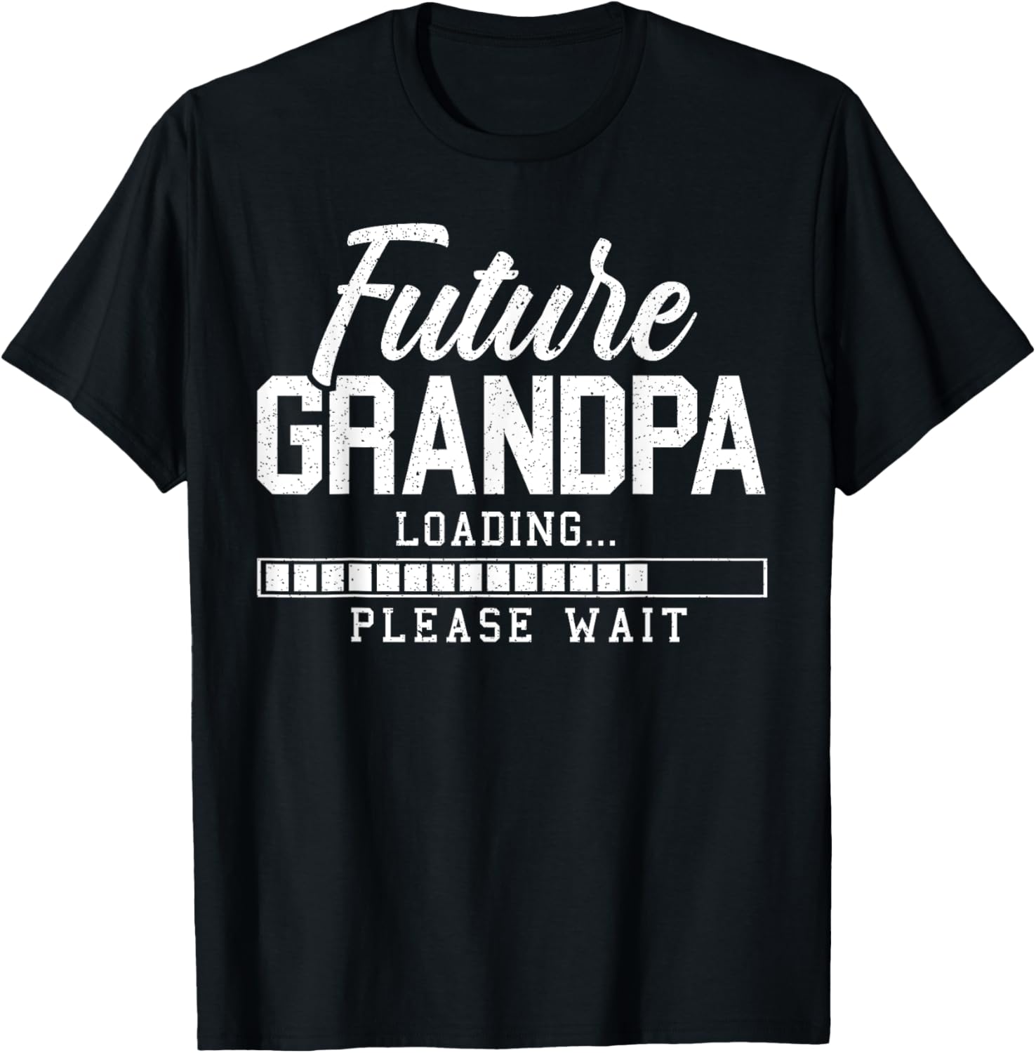 Future Grandpa Loading Baby Announcement Gender Reveal T-Shirt ...