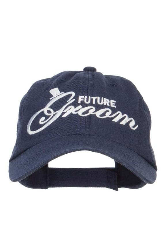 Future Groom Embroidered Washed Ball Cap - Navy OSFM