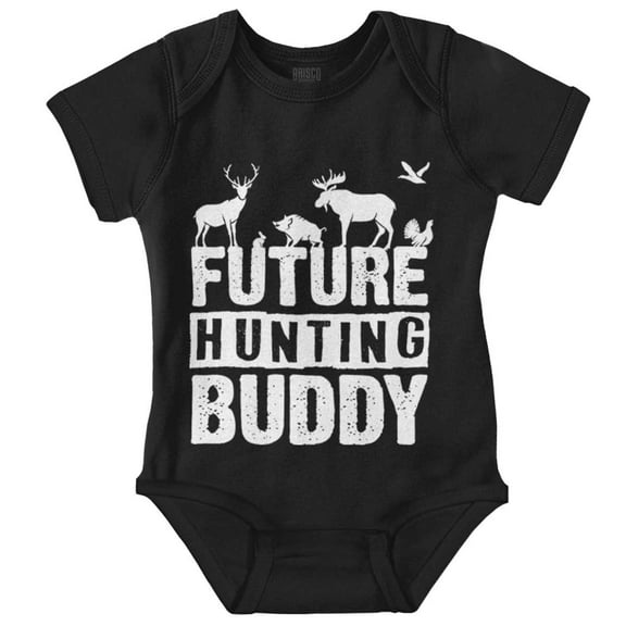 Future Hunting Buddy Little Hunter Romper Boys or Girls Infant Baby Brisco Brands 24M