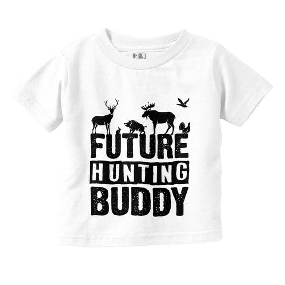 Future Hunting Buddy Little Hunter Toddler Boy Girl T Shirt Infant Toddler Brisco Brands 18M