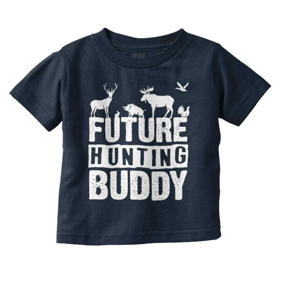 Future Hunting Buddy Little Hunter Toddler Boy Girl T Shirt Infant Toddler Brisco Brands 18M