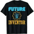 thumbnail image 1 of Future Inventor Lightbulb Crew Invention Boy Creator Kids T-Shirt, 1 of 5