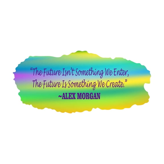 Future Is Something We Create Inspirational Future Quote Vinyl Wall Design Wall Art Sticker Designs Vinyl Stickers For Home House Walls Rooms Windows Bedroom Decoration Size (28x28 inch)