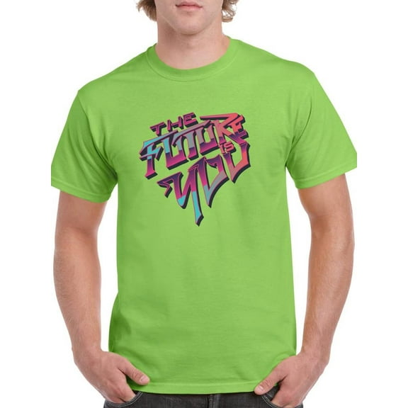 Future Is You Retro Futuristic T-Shirt Men -Image by Shutterstock, Male Small