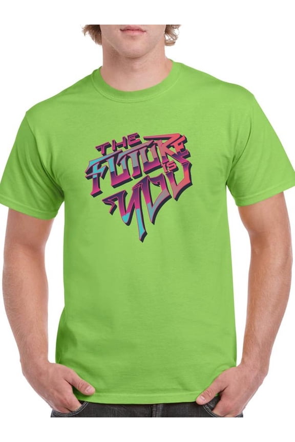 Future Is You Retro Futuristic T-Shirt Men -Image by Shutterstock, Male x-Large