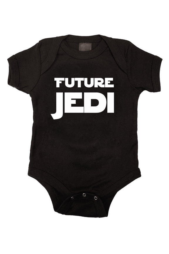 Future Jedi Black Baby Bodysuit