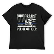 Future K-9 Unit Police Officer - Proud Law Enforcement T-Shirt Black Small