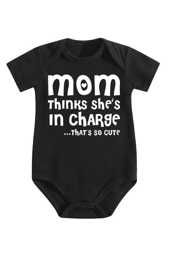 Future Ladies Man, Current Mama's Boy Baby Bodysuit Funny Cute Newborn Adorable Clothing Black-style 3-6M