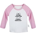 thumbnail image 1 of Future Ladies Man Current Mama's Boy Funny T shirt For Baby, Newborn Babies T-shirts, Infant Tops, 0-24M Kids Graphic Tees Clothing (Long Pink Raglan T-shirt, 12-18 Months), 1 of 4