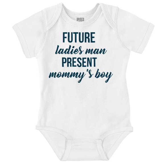 Future Ladies Man Cute Mommys Boy Bodysuit Jumper Boys Infant Baby Brisco Brands 18M