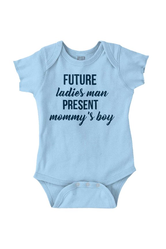 Future Ladies Man Cute Mommys Boy Bodysuit Jumper Boys Infant Baby Brisco Brands 24M