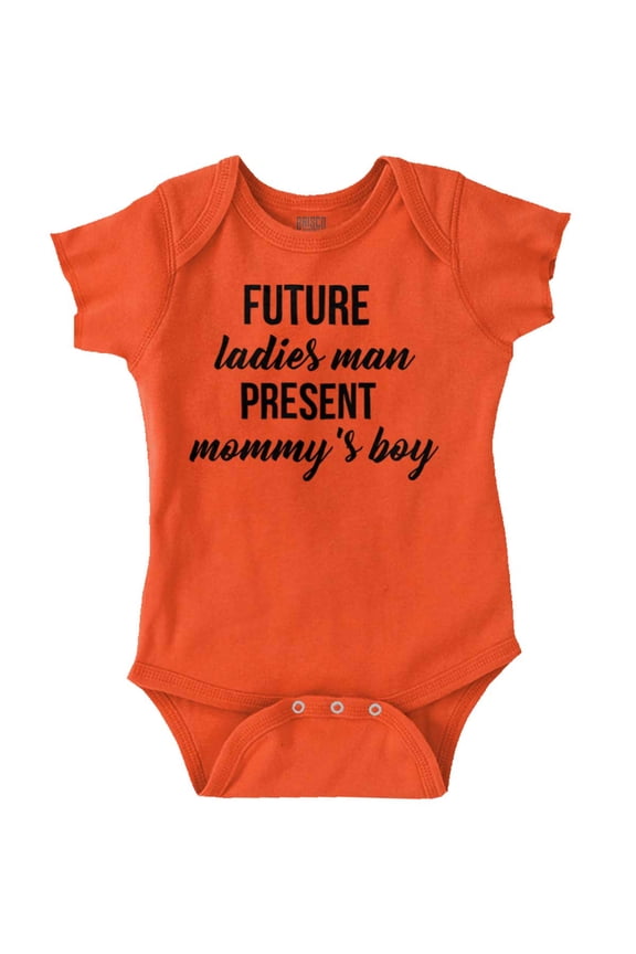 Future Ladies Man Cute Mommys Boy Bodysuit Jumper Boys Infant Baby Brisco Brands NB