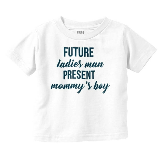 Future Ladies Man Cute Mommys Boy Youth T Shirt Tee Boys Infant Toddler Brisco Brands 24M