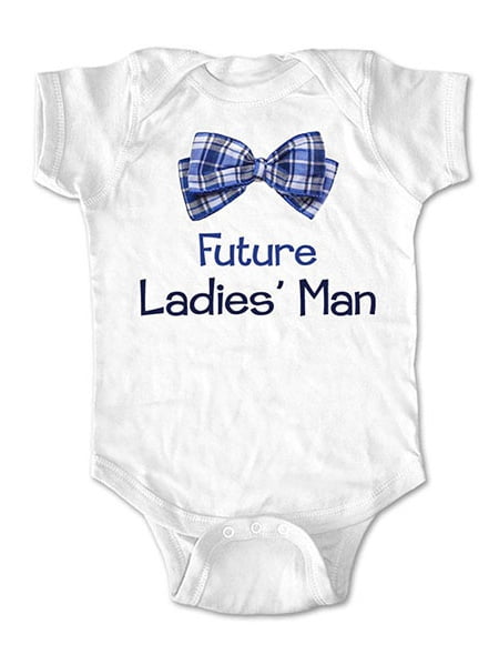 Future Ladies' man bowtie  - wallsparks cute & funny Brand - baby one piece bodysuit - Great baby shower gift!