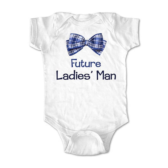 Future Ladies' man bowtie - wallsparks cute & funny Brand - baby one piece bodysuit - Great baby shower gift!