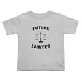 thumbnail image 1 of Future Lawyer Funny Toddler T-Shirts for Boys Girls (Gray, Youth M), 1 of 5