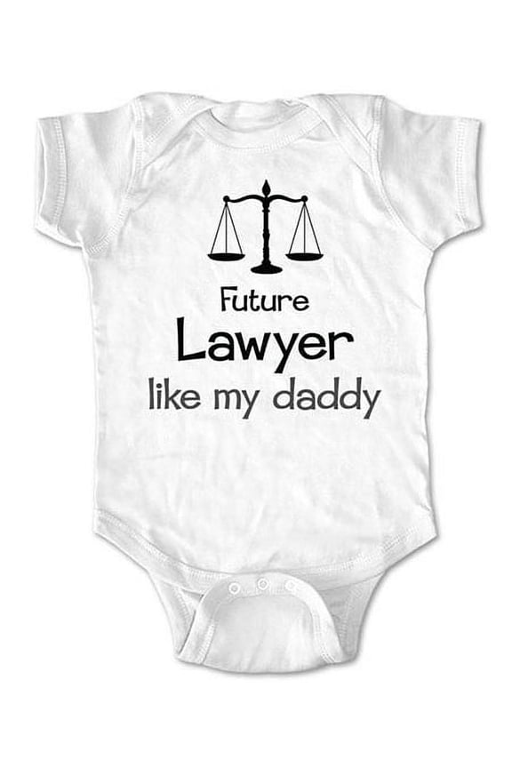 Future Lawyer like my Daddy - wallsparks cute & funny Brand - baby one piece bodysuit - Great baby shower gift!