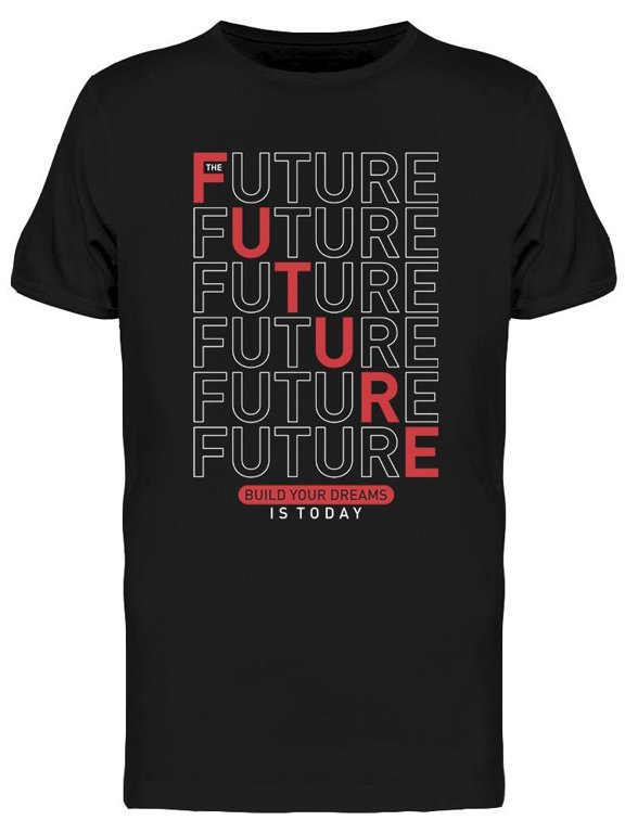Future Line Art T-Shirt Men -Image by Shutterstock, Male Large