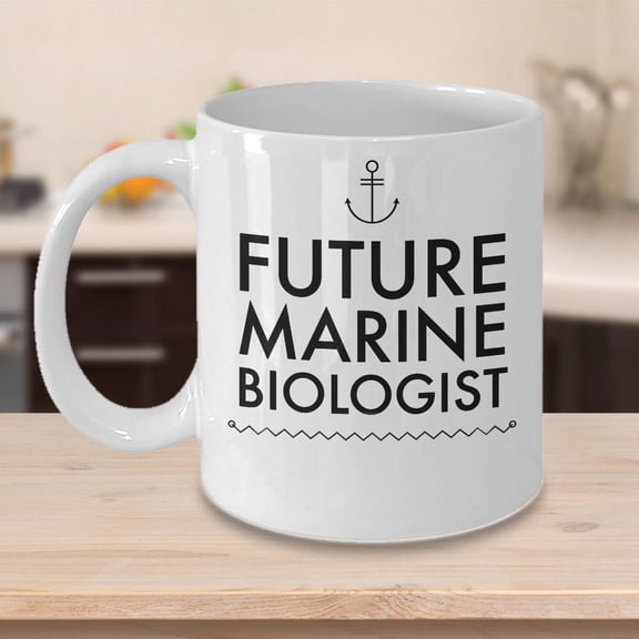 Marine Biologist 11 oz Coffee Mug - Ocean Lover White Ceramic Gift
