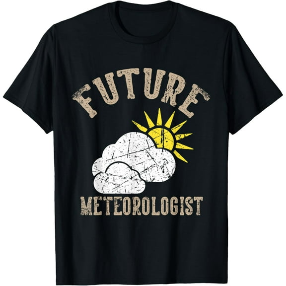 Future Meteorologist Sun Rain Storms Grunge Men Women Kids T-Shirt