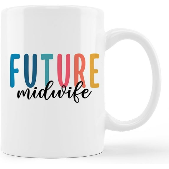 Future Midwife Ceramic Mug-11oz Coffee Milk Tea Mug Cup with Handle,Student Midwife Gift,Gift for Midwife Nurse Childbirth Birth Workers
