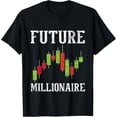 thumbnail image 1 of Future Millionaire - Stock Exchange Day Trader Day Trading T-ShirtMen and women, White Black T-shirt, size: Extra large S-4XL, 1 of 4