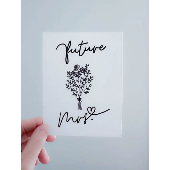 Future Mrs. Greeting Card  Elegant Floral Design, Perfect for Bridal Showers, Engagements, or Weddings  Blank Inside for Personal Messages  Includes Envelope