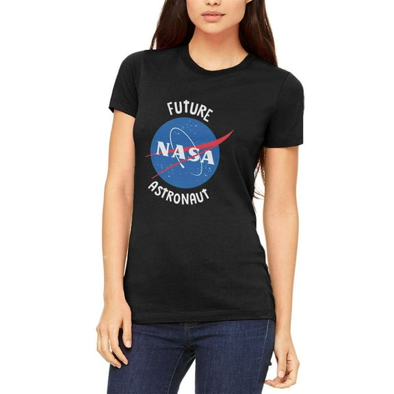 Future NASA Space Astronaut Juniors Soft T Shirt Black X-LG